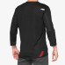 100% - AIRMATIC 3/4 SLEEVE JERSEY - BLACK RED