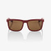 100% - BLAKE - SOFT TACT CRIMSON BRONZE LENS 100% - BLAKE - SOFT TACT CRIMSON BRONZE LENS