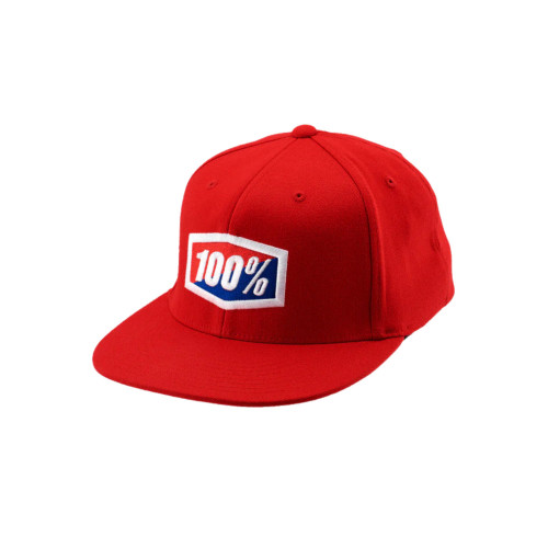 100% - HAT - OFFICIAL J-FIT FLEXFIT RED