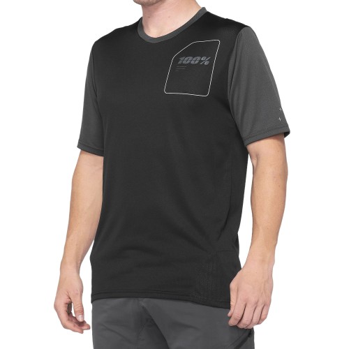 100% - RIDECAMP JERSEY - CHARCOAL BLACK