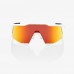 100% - SPEEDCRAFT - MATTE WHITE HiPER SILVER MIRROR LENS