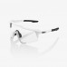 100% - SPEEDCRAFT - MATTE WHITE HiPER SILVER MIRROR LENS