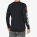 100% - SHIRT - ASTER LONG SLEEVE TECH TEE BLACK