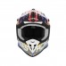 ACERBIS - LINEAR 2206 HELMET - WHITE BLUE RED
