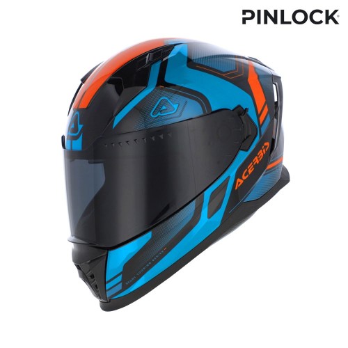 ACERBIS - X-WAY GRAPHIC HELMET BLUE ORANGE