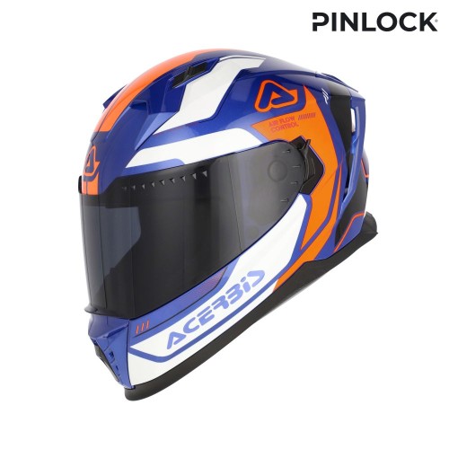 ACERBIS - X-WAY GRAPHIC HELMET ORANGE BLUE