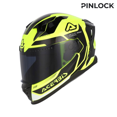 ACERBIS - X-WAY GRAPHIC HELMET YELLOW FLUO BLACK