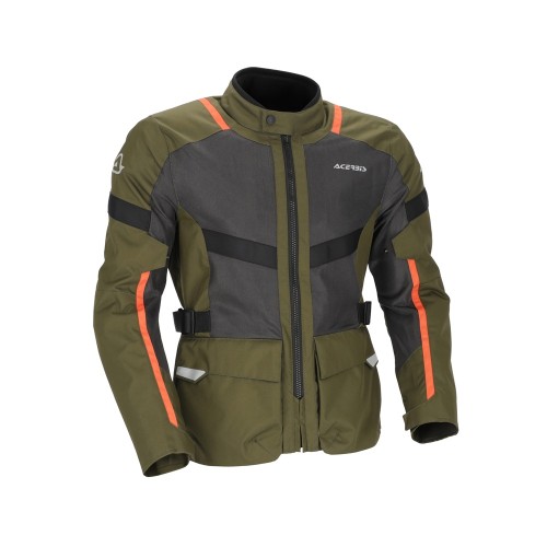 ACERBIS - RAMSEY VENTED LONG JACKET - GREEN ORANGE