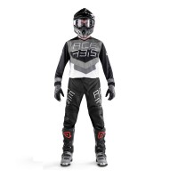 ACERBIS - MX TRACK JERSEY SET - BLACK PANT BLACK/GREY JERSEY