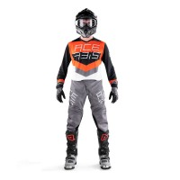 ACERBIS - MX TRACK JERSEY SET - DARK GREY PANT BLACK/ORANGE JERSEY
