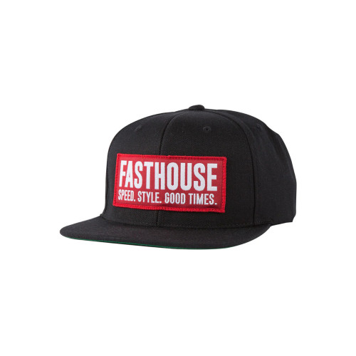 FASTHOUSE - HAT - BLOCKHOUSE HAT BLACK RED