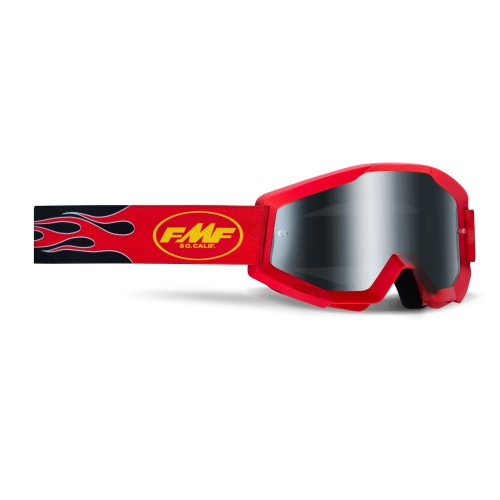 FMF - POWERCORE GOGGLES - FLAME RED SMOKE LENS