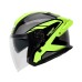VEGA HELMET - B-53 OPEN FACE STREET HELMET SHARP LIME
