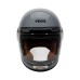 VEGA HELMET - SA-71 RETRO FULL FACE HELMET GLOSS GREY BLACK STRIPE