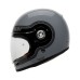 VEGA HELMET - SA-71 RETRO FULL FACE HELMET GLOSS GREY BLACK STRIPE