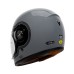 VEGA HELMET - SA-71 RETRO FULL FACE HELMET GLOSS GREY BLACK STRIPE