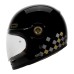 VEGA HELMET - SA-71 RETRO FULL FACE HELMET STARRY GOLD RAY