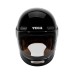 VEGA HELMET - SA-71 RETRO FULL FACE HELMET TAJI BLACK SILVER